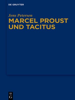 cover image of Marcel Proust und Tacitus
